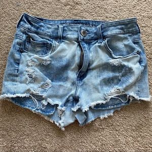 American Eagle Distress Hi-Rise Cutoff Shorts